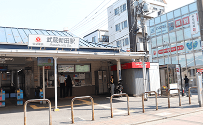 東急多摩川線　武蔵新田駅からの場合