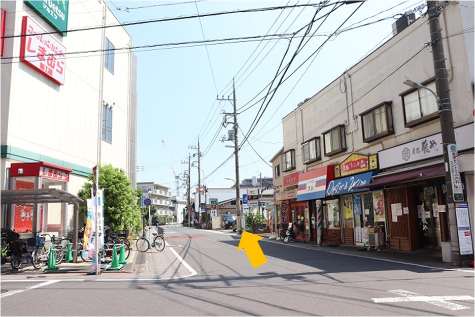 東急多摩川線　武蔵新田駅からの場合